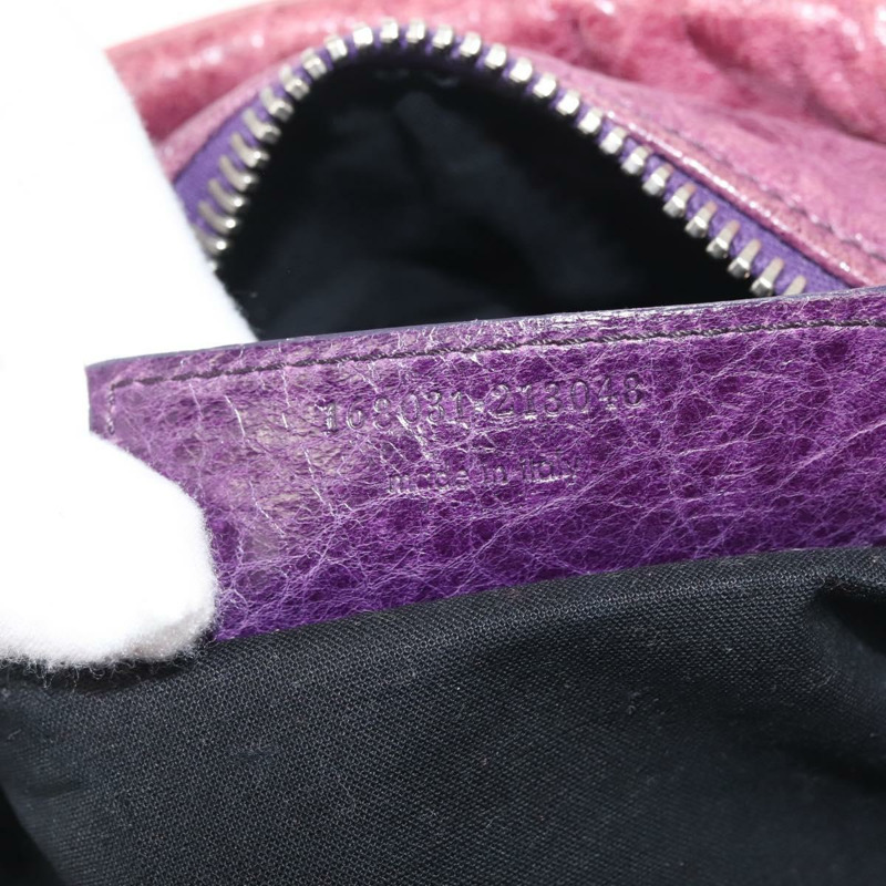 【日本直送】BALENCIAGA Matelasse 手提包 皮革 紫色 銀色 168031 正品 144433-11
