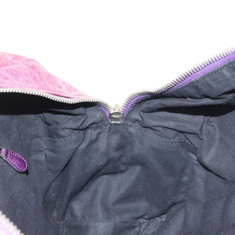 【日本直送】BALENCIAGA Matelasse 手提包 皮革 紫色 銀色 168031 正品 144433-20