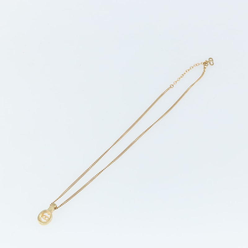 【日本直送】Christian Dior 項鍊 金屬 金 Auth 142059-7