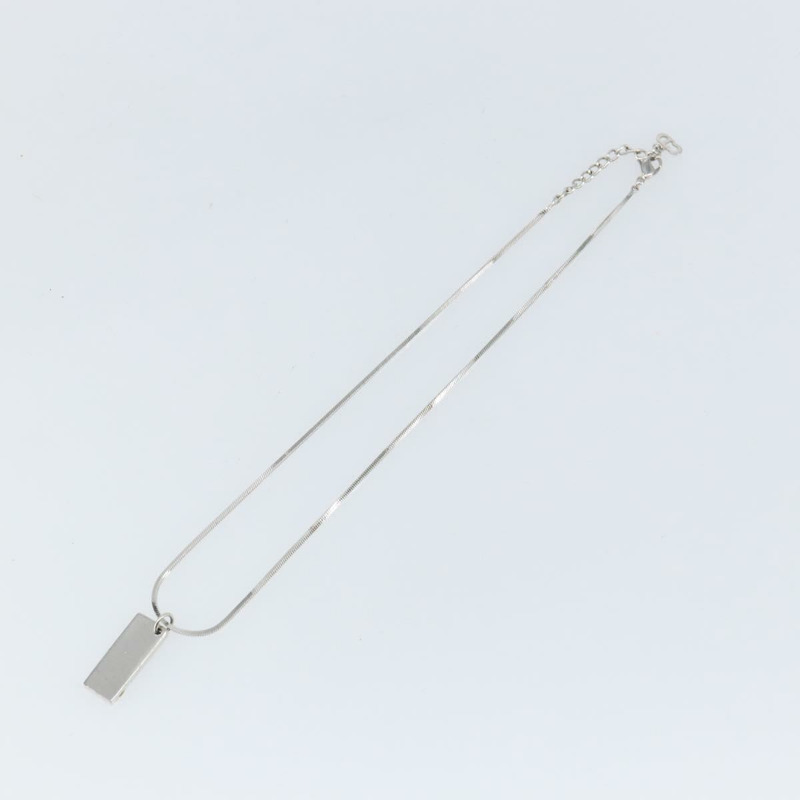 【日本直送】Christian Dior Trotter 項鍊 金屬 銀色 淺藍色 正品 142063-7