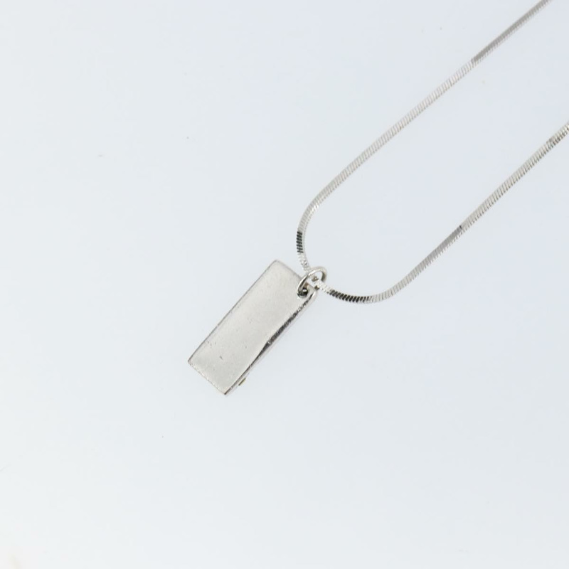 【日本直送】Christian Dior Trotter 項鍊 金屬 銀色 淺藍色 正品 142063-8