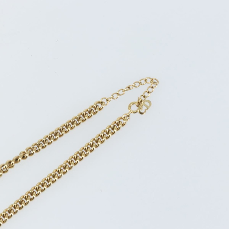 【日本直送】Christian Dior 項鍊 金屬 金 Auth 142061-12