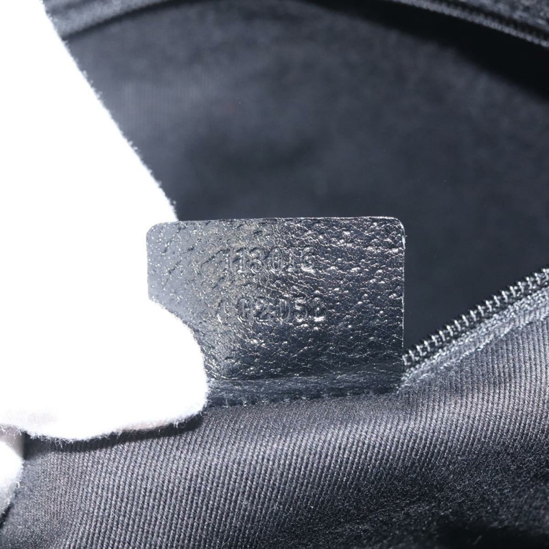 【日本直送】GUCCI GG帆布托特包 黑色 銀色 113016 正品 142531-11