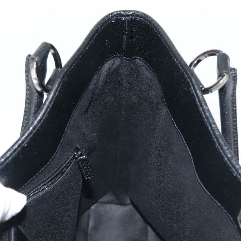 【日本直送】GUCCI GG帆布托特包 黑色 銀色 113016 正品 142531-17