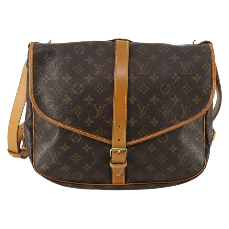 【日本直送】路易威登 Monogram Saumur 35 肩背包 M42254 LV Auth 142511-12