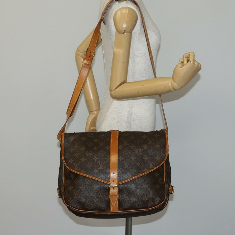 【日本直送】路易威登 Monogram Saumur 35 肩背包 M42254 LV Auth 142511-25