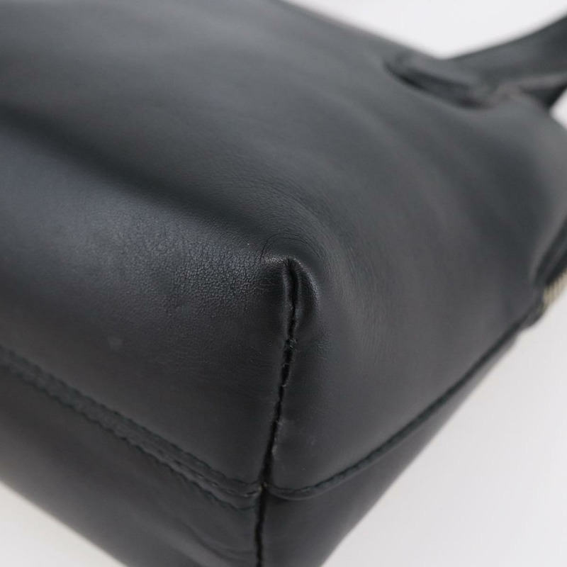 【日本直送】Salvatore Ferragamo Gancini 手提包 皮革 黑色 銀色 正品 135346-7