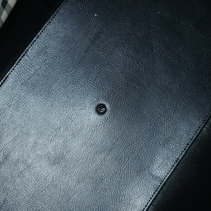 【日本直送】Burberrys Nova 格紋波士頓包 帆布 米色 金色 正品 144621-11