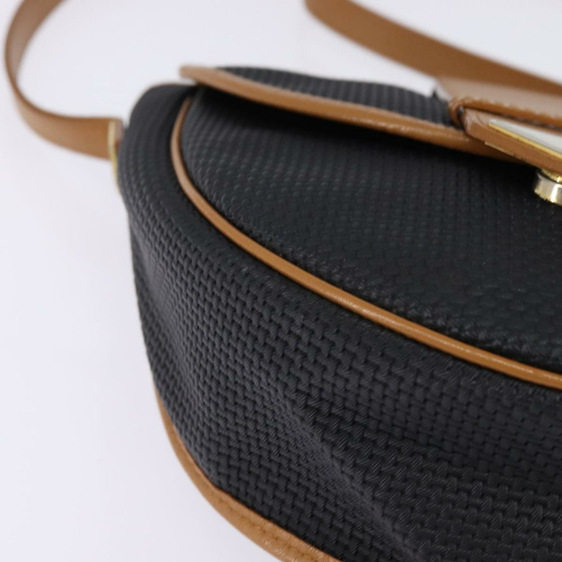 【日本直送】SAINT LAURENT 肩背包 塗層帆布 黑色 棕色 金色 正品 144544-13