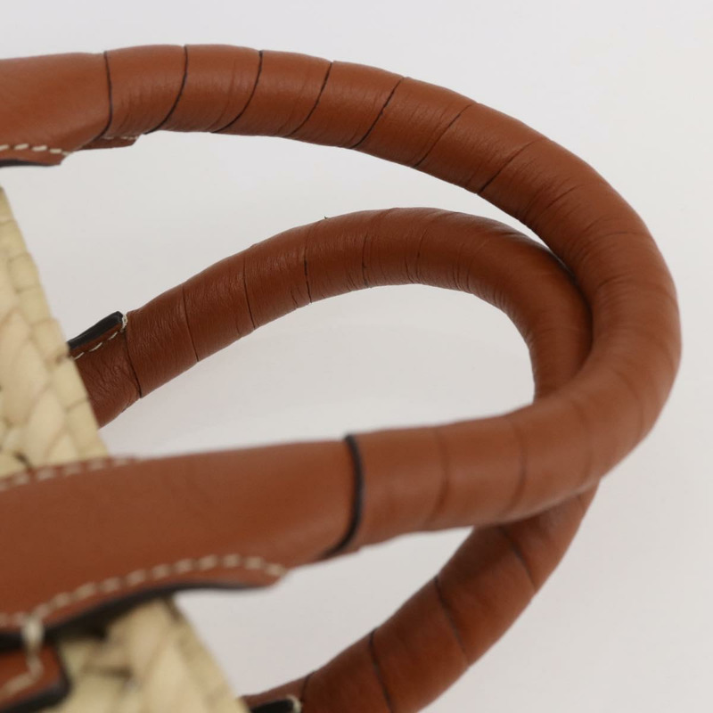 【日本直送】Chloe Mercy 托特包 拉菲草皮革 米棕色 正品 144547A-7