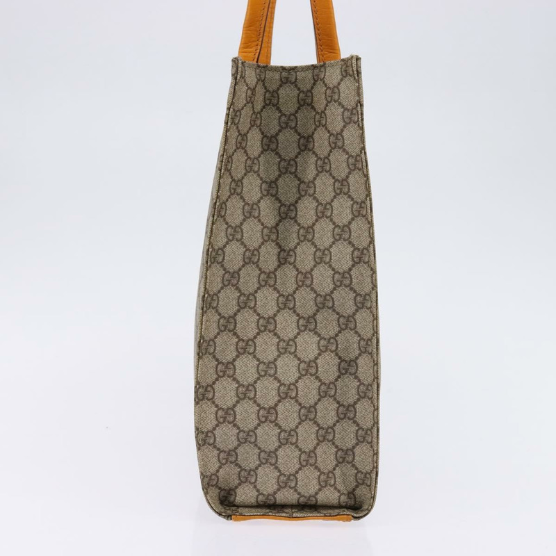 【日本直送】GUCCI GG Supreme 手提包 PVC 皮革 米色 銀色 91249 正品 144530-2