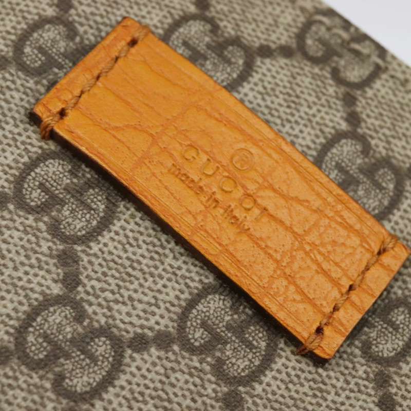 【日本直送】GUCCI GG Supreme 手提包 PVC 皮革 米色 銀色 91249 正品 144530-16