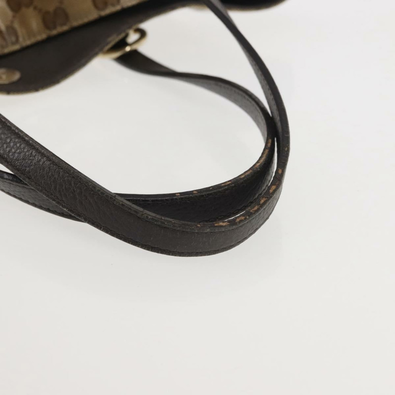 【日本直送】GUCCI GG 水晶手提包 塗層帆布 暢貨 米色 金色 353706 正品 144529-6