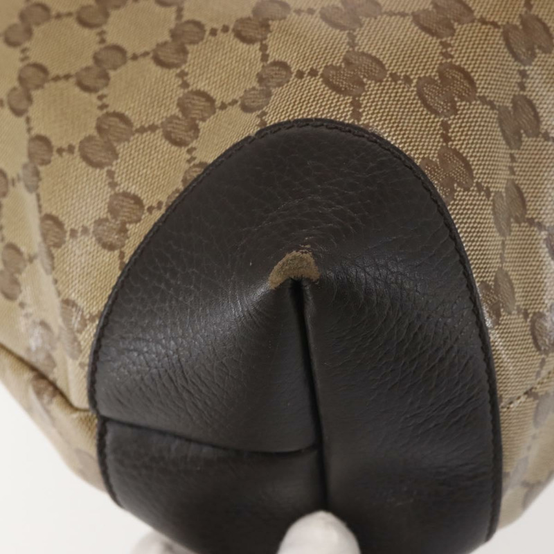 【日本直送】GUCCI GG 水晶手提包 塗層帆布 暢貨 米色 金色 353706 正品 144529-14