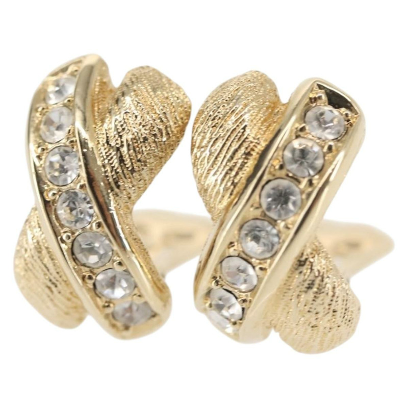 【日本直送】Christian Dior 耳環 金屬 金 Auth 144696-0