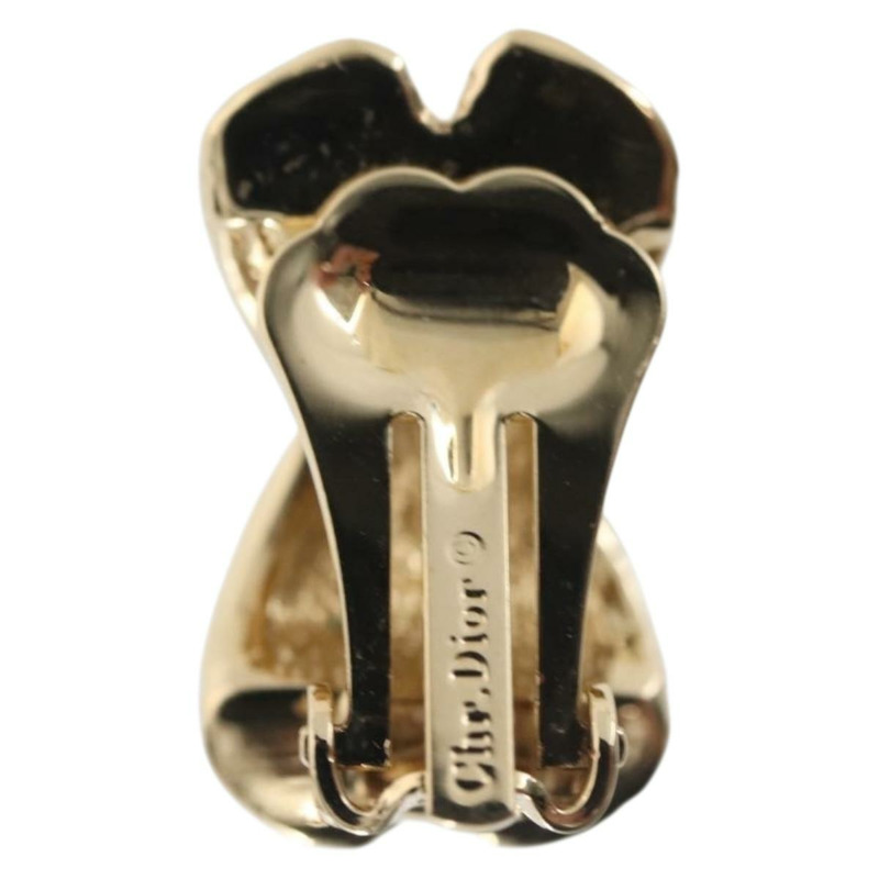 【日本直送】Christian Dior 耳環 金屬 金 Auth 144696-2