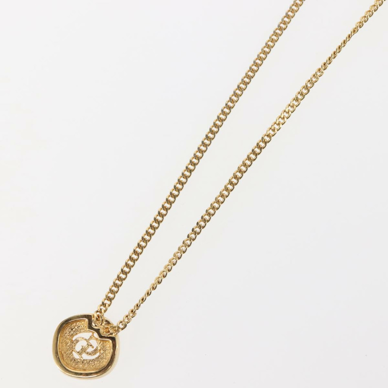 【日本直送】Christian Dior 項鍊 金屬 金 Auth 144692-8
