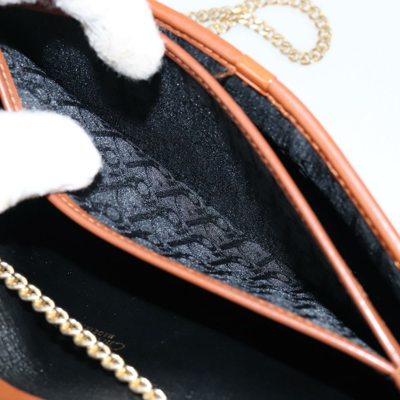 【日本直送】Christian Dior Trotter帆布鏈條單肩包 黑色 金色 正品 144627-20