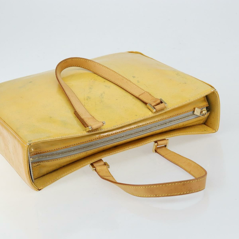 【日本直送】路易威登 Monogram Vernis Columbus 灰色手提包 M91028 LV Auth 145223-5