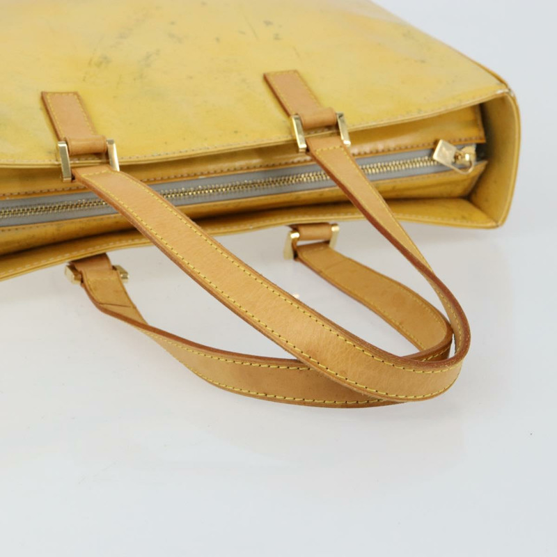 【日本直送】路易威登 Monogram Vernis Columbus 灰色手提包 M91028 LV Auth 145223-6