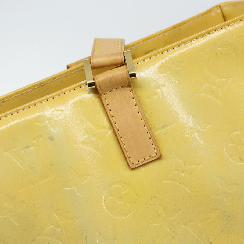 【日本直送】路易威登 Monogram Vernis Columbus 灰色手提包 M91028 LV Auth 145223-9