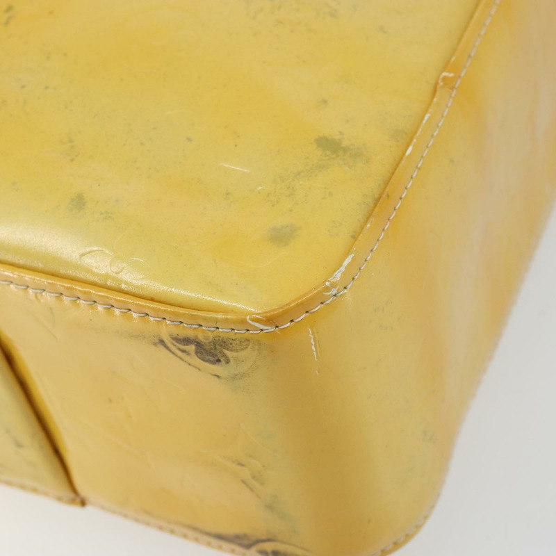 【日本直送】路易威登 Monogram Vernis Columbus 灰色手提包 M91028 LV Auth 145223-14