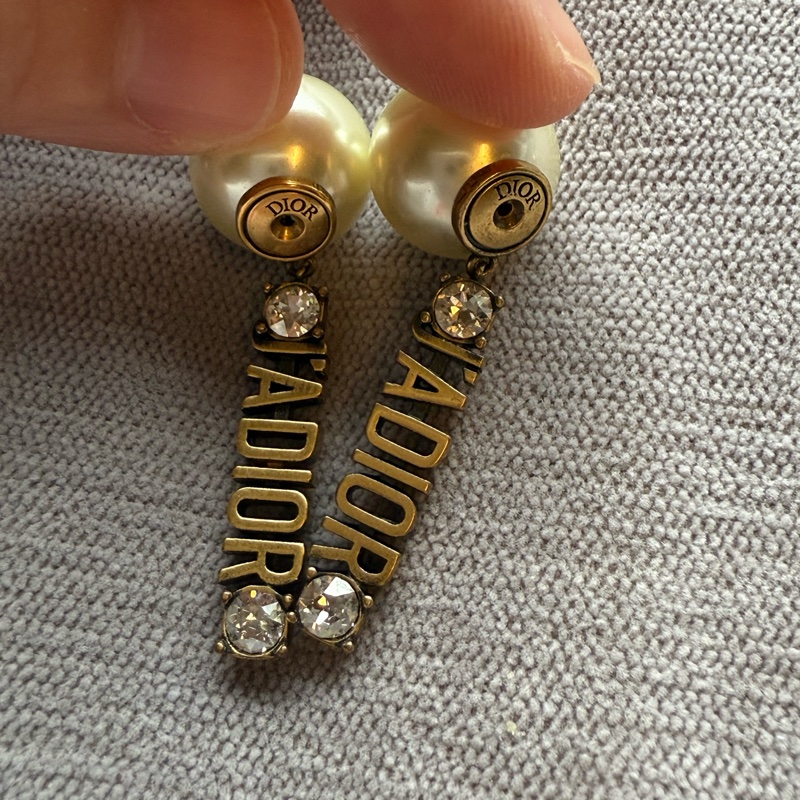 經典珍珠Dior耳環-4