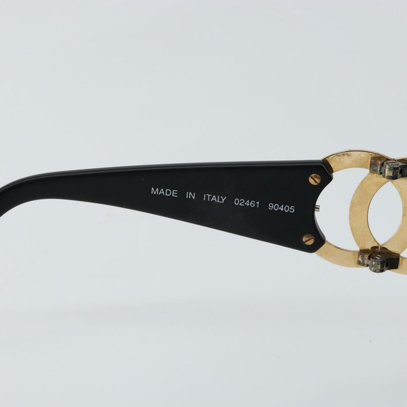 【日本直送】香奈兒 COCO 標誌太陽眼鏡,塑膠材質,黑色,CC 標誌,正品編號 143837-9