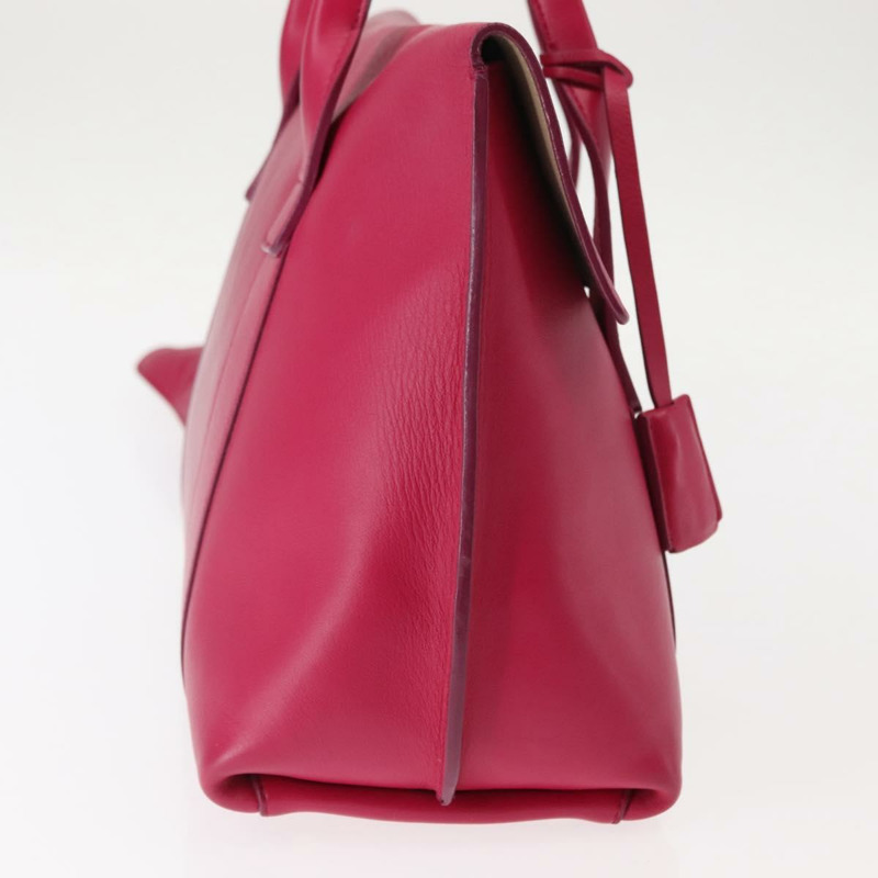 【日本直送】Salvatore Ferragamo Gancini 手提包 皮革 粉紅色 金飾 正品 142269-3