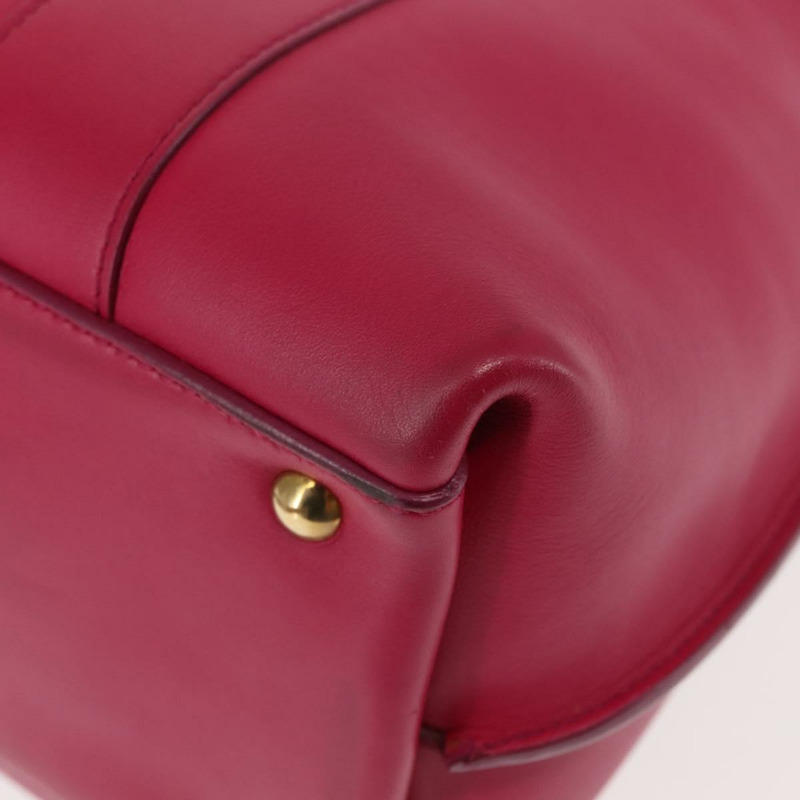 【日本直送】Salvatore Ferragamo Gancini 手提包 皮革 粉紅色 金飾 正品 142269-16