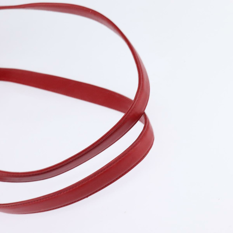 【日本直送】GUCCI 竹節肩背包 皮革 紅色 金色 正品 145209-6