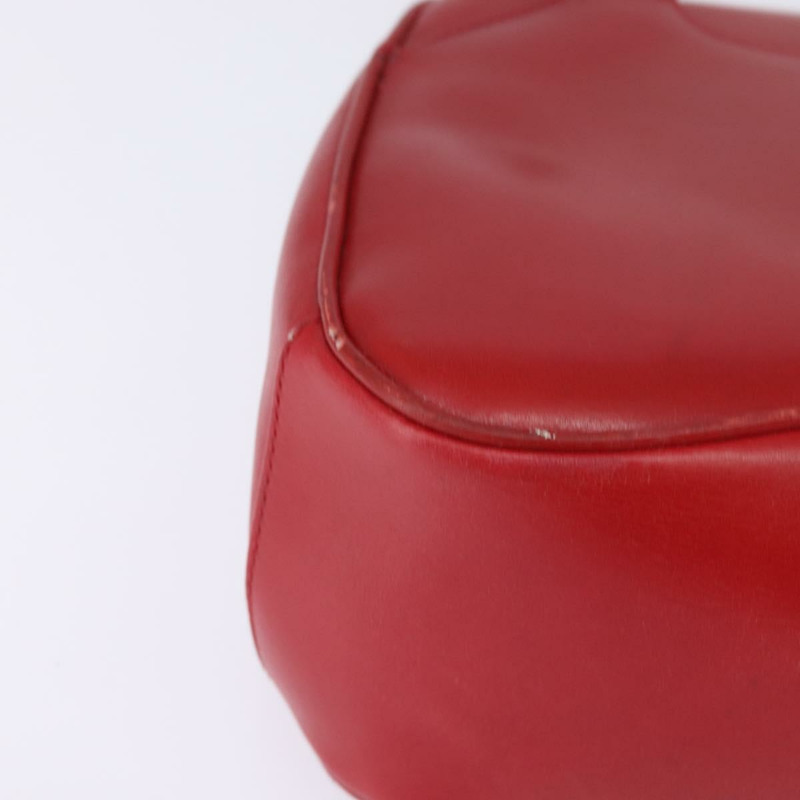 【日本直送】GUCCI 竹節肩背包 皮革 紅色 金色 正品 145209-7