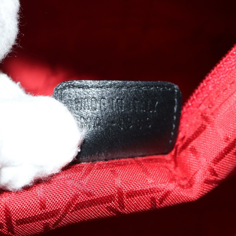 【日本直送】Christian Dior Lady Dior Canage 手提包 皮革 2way 黑色 金色 Auth 145261A-10