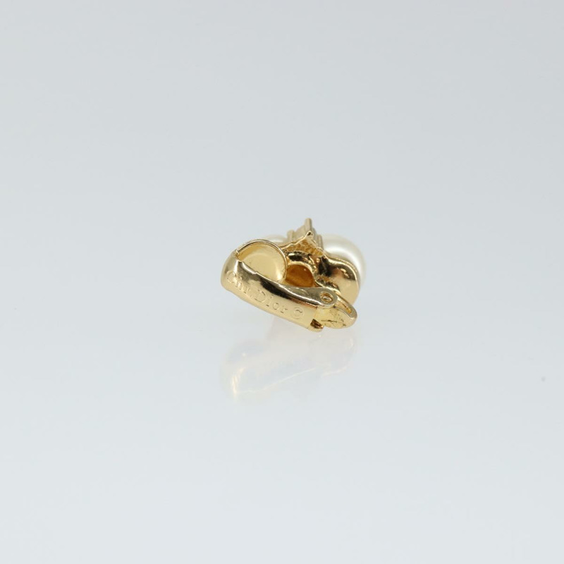 【日本直送】Christian Dior 耳環 金屬 金 Auth 144700-5