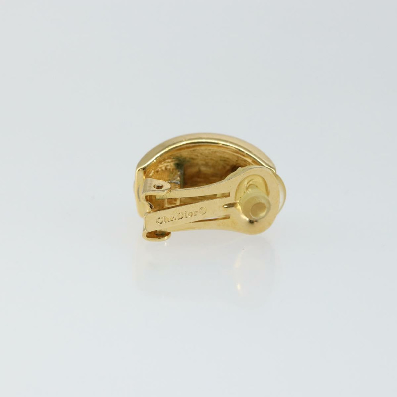 【日本直送】Christian Dior 耳環 金屬 金 Auth 144695-2