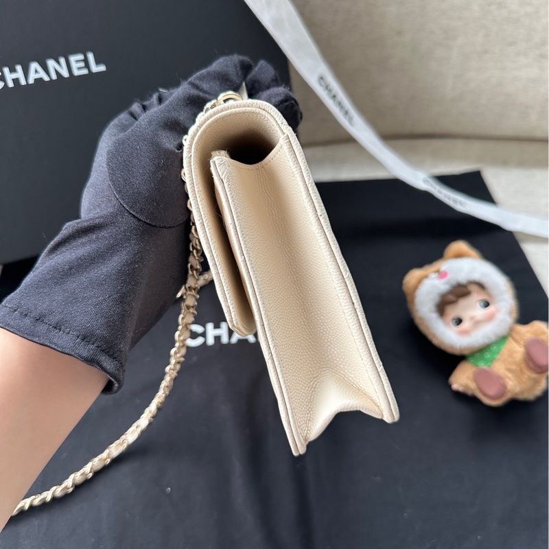 【配件:小票 防塵袋 💕】Chanel 25C 三合一 背包 書包 米金 米色 米白色 金扣 荔枝牛皮 手提 單肩 斜挎 雙肩-2