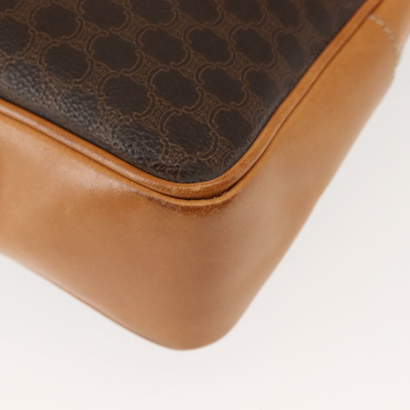 【日本直送】CELINE Macadam帆布商務包 PVC棕色金色 正品 ep10631-13