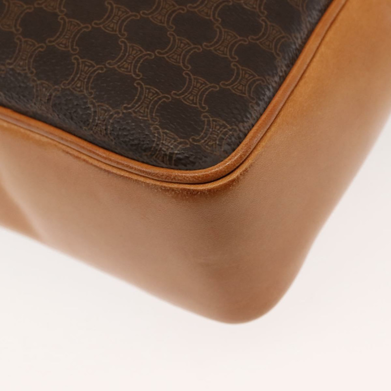 【日本直送】CELINE Macadam帆布商務包 PVC棕色金色 正品 ep10631-15