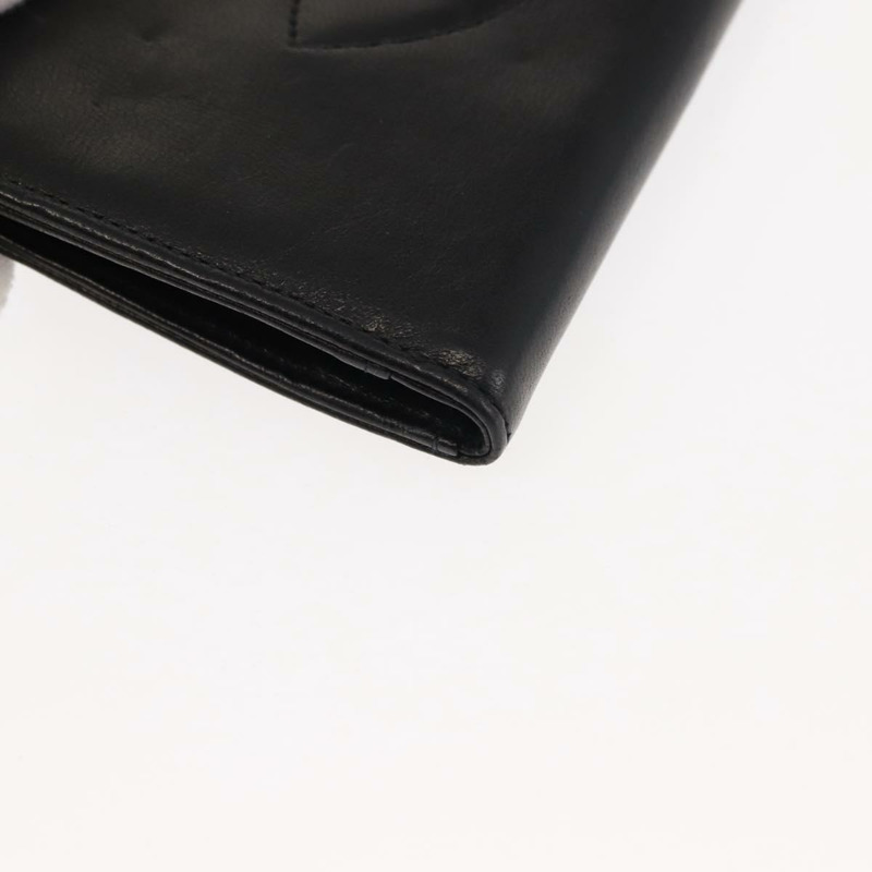 【日本直送】香奈兒長錢包，羊皮材質，黑色，CC標誌，正品 am9206-6