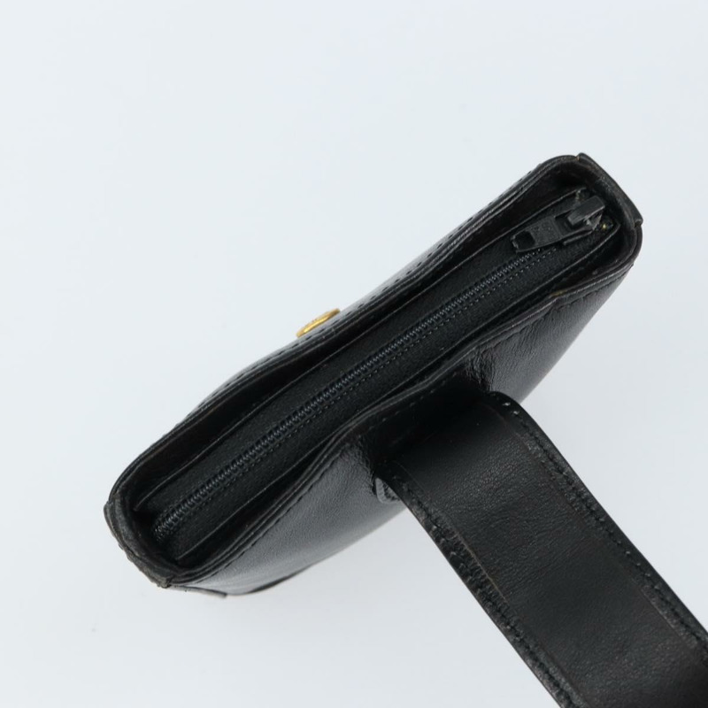 【日本直送】SAINT LAURENT 黑色真皮零錢包 正品 am9233-8