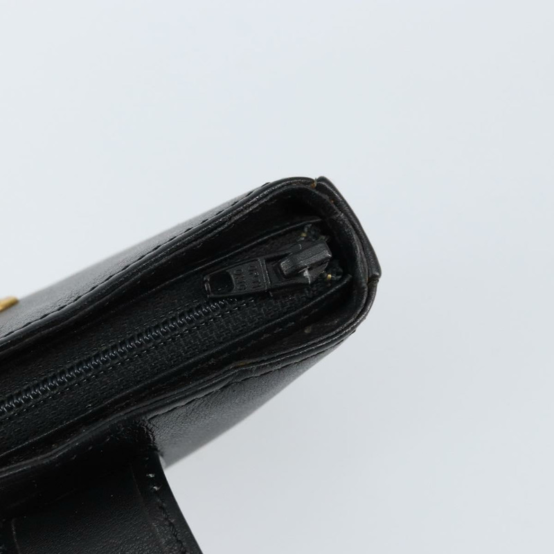 【日本直送】SAINT LAURENT 黑色真皮零錢包 正品 am9233-9