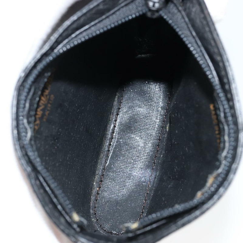 【日本直送】SAINT LAURENT 黑色真皮零錢包 正品 am9233-11