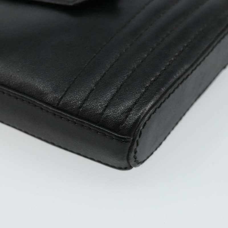 【日本直送】SAINT LAURENT 黑色真皮零錢包 正品 am9233-13