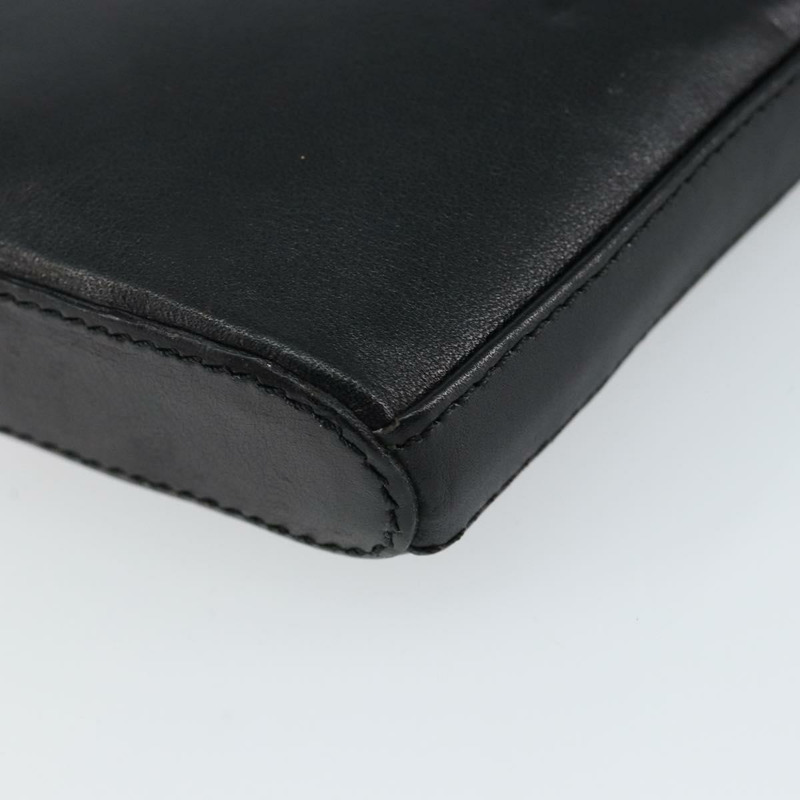 【日本直送】SAINT LAURENT 黑色真皮零錢包 正品 am9233-14