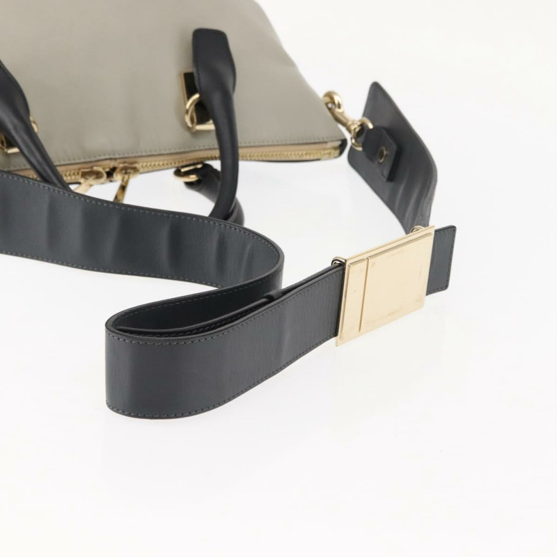 【日本直送】Chloe Bailey 手提包 皮革 兩用 黑色 米色 金色 正品 am9201-8