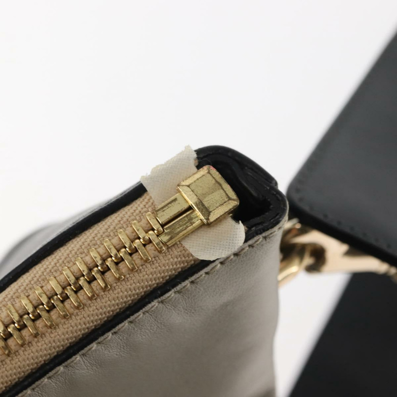 【日本直送】Chloe Bailey 手提包 皮革 兩用 黑色 米色 金色 正品 am9201-9