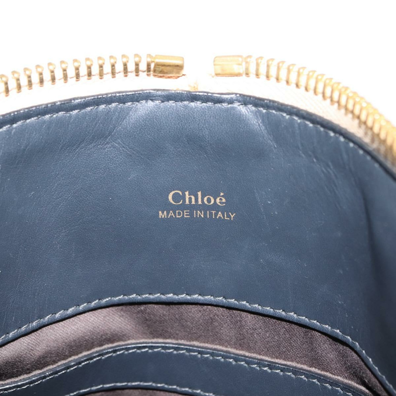 【日本直送】Chloe Bailey 手提包 皮革 兩用 黑色 米色 金色 正品 am9201-21