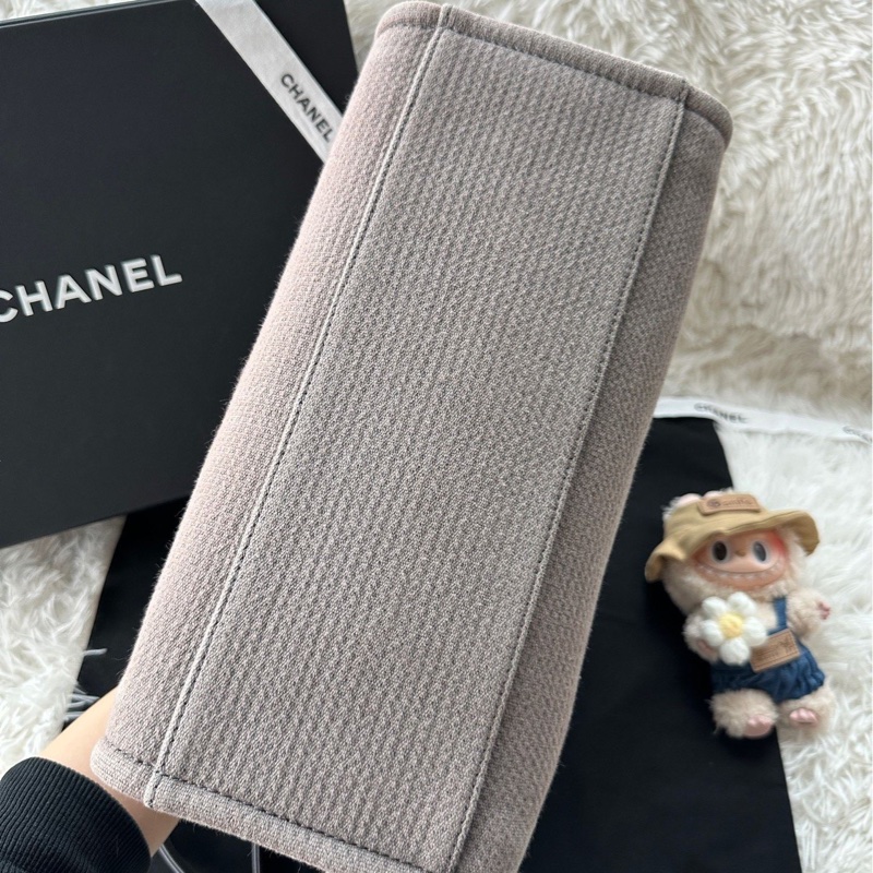 【配件:防塵袋 💕99新】Chanel 22a 沙灘包 咖啡色 銀鏈-4
