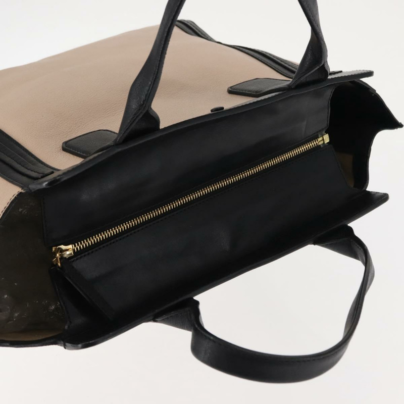 【日本直送】Chloe Alison 手提包 皮革 粉紅色 黑色 正品 am9218-5