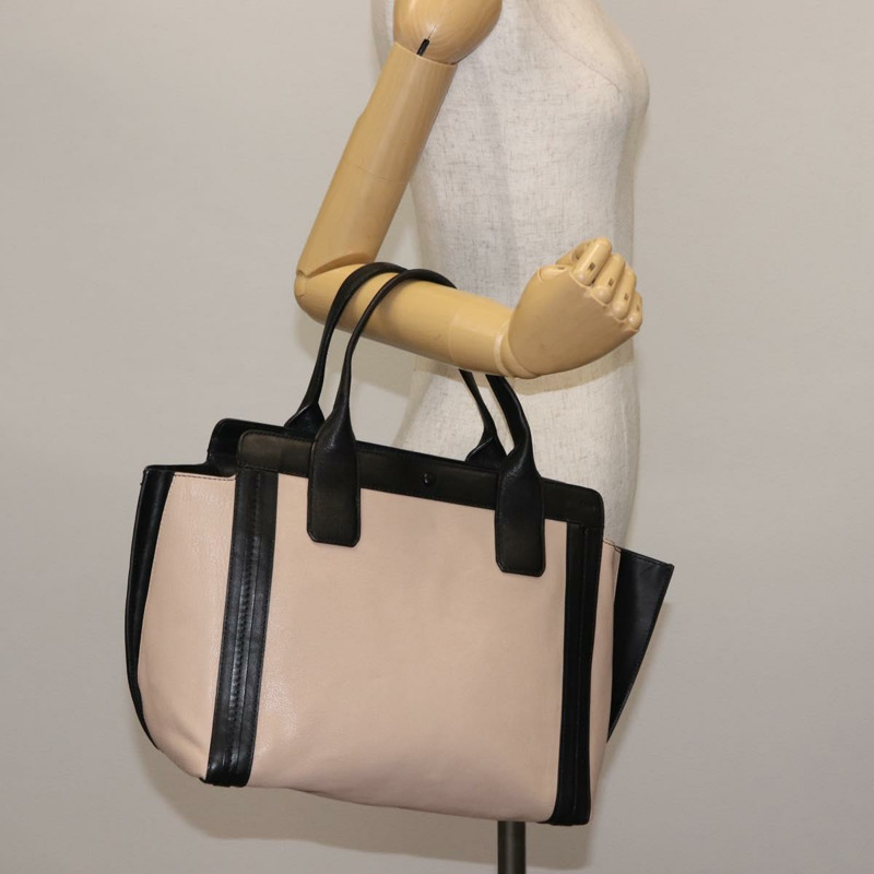 【日本直送】Chloe Alison 手提包 皮革 粉紅色 黑色 正品 am9218-19